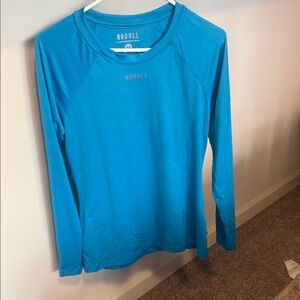 NOBULL Turquoise Long Sleeve Performance Shirt